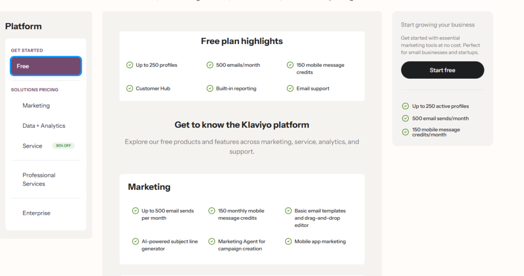 Klaviyo Pricing